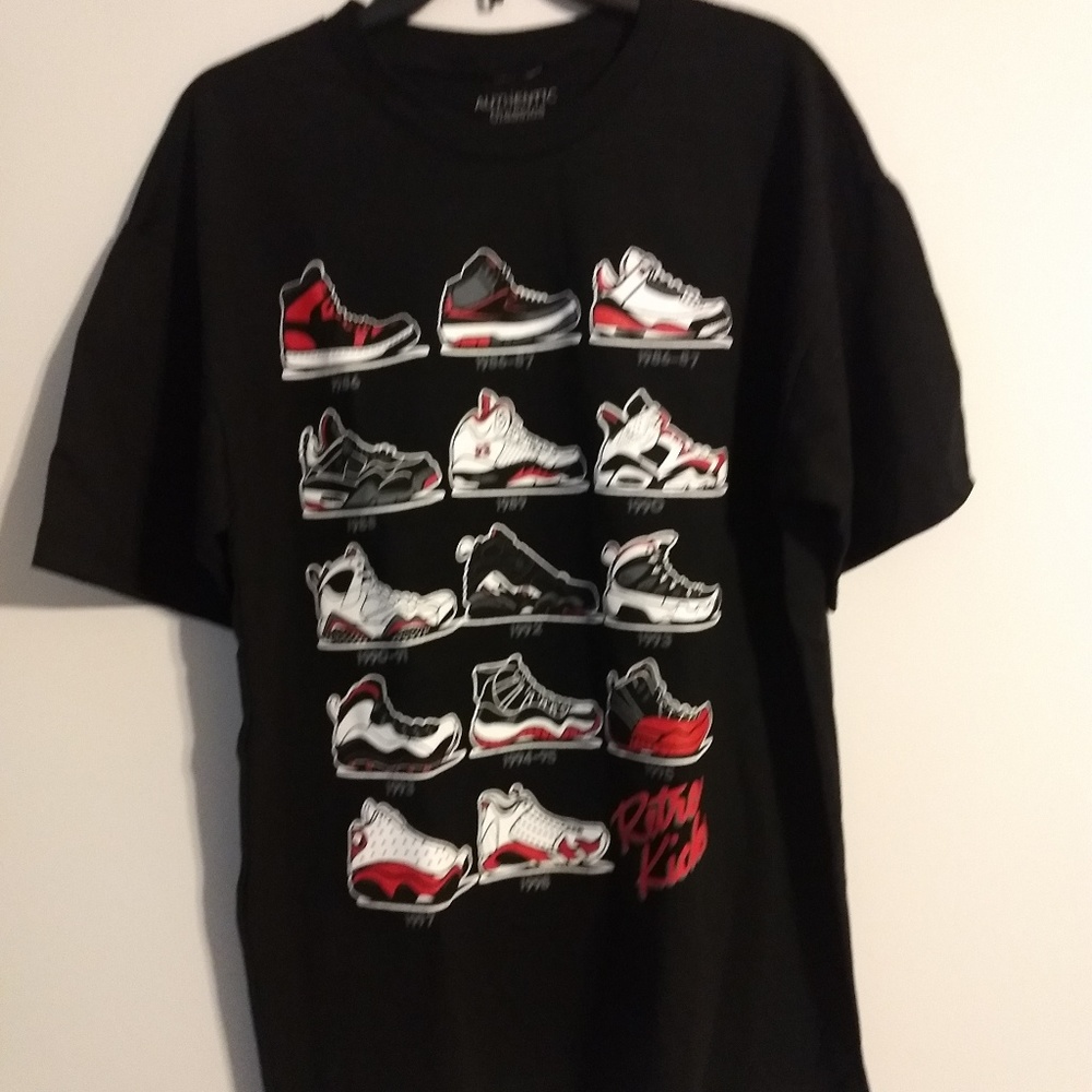 2/$25 - Retro Kicks t-shirt Size Med